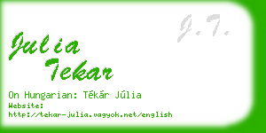 julia tekar business card
